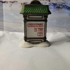 Dept56 Christmas in the City Sign